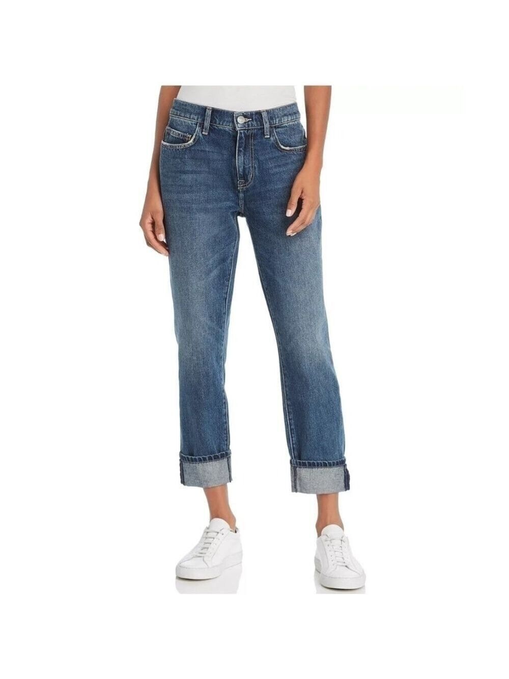 Current Elliott The Fling Cropped Boyfriend Jeans Size 25 - New With Tags